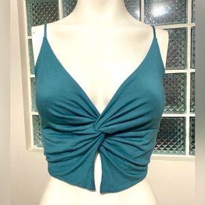 V neck spaghetti strap crop top size M